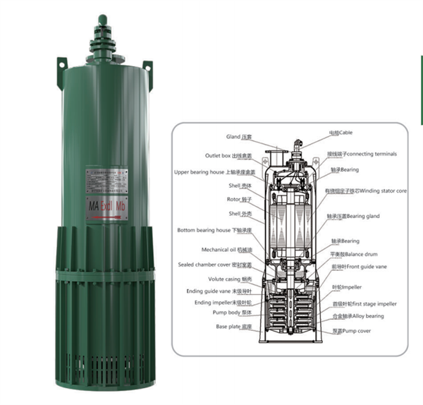 礦用隔爆(Bào)型排(Pái)污排沙潛水電泵